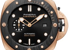 Panerai Luminor Submersible PAM02070 (2026) - Zwart wijzerplaat 44mm Roodgoud