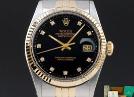 Rolex Datejust 36 16013 (1984) - Zwart wijzerplaat 36mm Goud/Staal