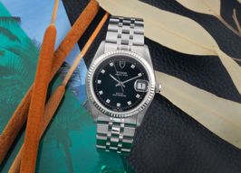 Tudor Prince Date 74034 (Unknown (random serial)) - Black dial 34 mm Steel case