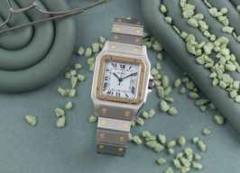 Cartier Santos 2961 (1990) - White dial 29 mm Gold/Steel case