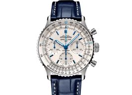 Breitling Navitimer 1 B01 Chronograph AB0139A71G1P1 (2024) - Wit wijzerplaat 41mm Staal