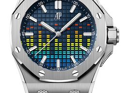 Audemars Piguet Royal Oak Offshore 15600TI.OO.A343CA.01 (2022) - Blue dial 43 mm Titanium case