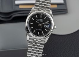 Rolex Datejust 36 126200 (Unknown (random serial)) - Black dial 36 mm Steel case