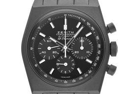Zenith Chronomaster Original 97.T384.4061/21.M384 (Unknown (random serial)) - Black dial 37 mm Titanium case