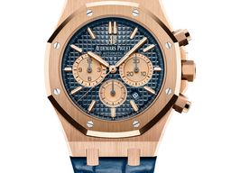 Audemars Piguet Royal Oak Chronograph 26331OR.OO.D315CR.01 (2025) - Blue dial 41 mm Rose Gold case