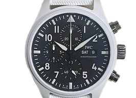 IWC Pilot Chronograph Top Gun IW389105 (2024) - Zwart wijzerplaat 45mm Keramiek