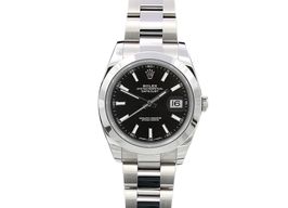 Rolex Datejust 41 126300 (Unknown (random serial)) - Black dial 41 mm Steel case