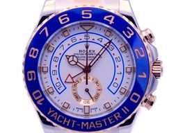 Rolex Yacht-Master II 116681 (2024) - White dial 44 mm Gold/Steel case