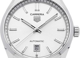 TAG Heuer Carrera Calibre 5 WBN2111.FC6505 (2025) - Zwart wijzerplaat 39mm Staal