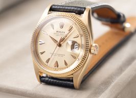 Rolex Datejust 6605 (1957) - Silver dial 36 mm Yellow Gold case