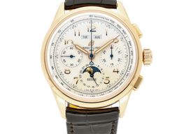 Breitling Premier B25 RB2510371G1P1 (2023) - Silver dial 42 mm Red Gold case