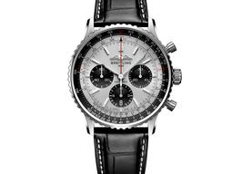 Breitling Navitimer 1 B01 Chronograph AB0138241G1P1 (2025) - Zilver wijzerplaat 43mm Staal