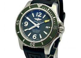 Breitling Superocean 44 A17367A11L1W1 (2022) - Groen wijzerplaat 44mm Staal