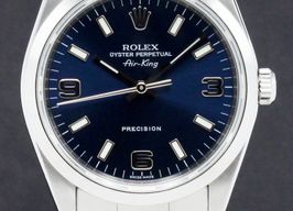 Rolex Air-King 14000 (2001) - Blue dial 34 mm Steel case