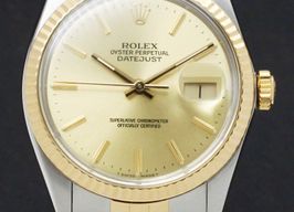 Rolex Datejust 36 16013 (1985) - Gold dial 36 mm Gold/Steel case