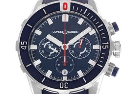 Ulysse Nardin Diver Chronograph 1503-170-3/93 (2025) - Blauw wijzerplaat 45mm Titanium