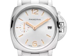Panerai Luminor Due PAM01508 (2026) - Zilver wijzerplaat 38mm Staal