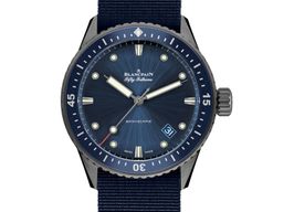 Blancpain Fifty Fathoms Bathyscaphe 5000-0240-NAOA (2024) - Blue dial 44 mm Ceramic case