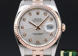 Rolex Datejust 36 116231 (2010) - Zilver wijzerplaat 36mm Goud/Staal