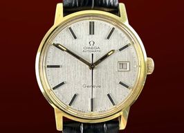 Omega Genève 166.0098 (1973) - Wit wijzerplaat 35mm Goud/Staal