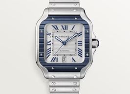 Cartier Santos WSSA0047 (2023) - White dial 40 mm Steel case