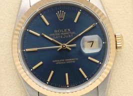 Rolex Datejust 36 16233 (1995) - Blauw wijzerplaat 36mm Goud/Staal