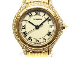 Cartier Cougar Unknown (Onbekend (willekeurig serienummer)) - Champagne wijzerplaat 26mm Geelgoud