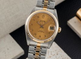 Tudor Prince Date 74033 (Onbekend (willekeurig serienummer)) - Goud wijzerplaat 34mm Goud/Staal