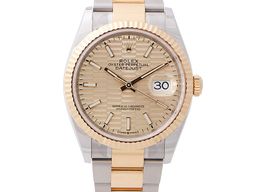 Rolex Datejust 36 126233 (2023) - Gold dial 36 mm Gold/Steel case