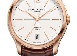 Baume & Mercier Clifton M0A10802 (2026) - Zilver wijzerplaat 39mm Roségoud