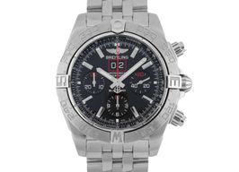 Breitling Blackbird A44360 (Onbekend (willekeurig serienummer)) - Zwart wijzerplaat 44mm Staal