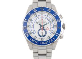 Rolex Yacht-Master II 116680 (2017) - Wit wijzerplaat 44mm Staal