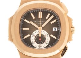 Patek Philippe Nautilus 5980R-001 (2019) - Brown dial 41 mm Rose Gold case