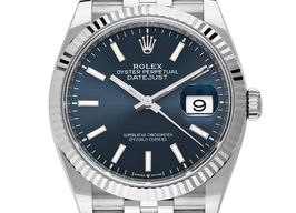 Rolex Datejust 36 126234 (2025) - Blauw wijzerplaat 36mm Staal