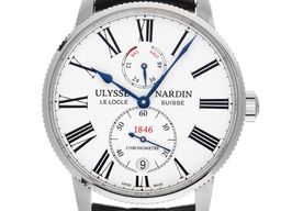 Ulysse Nardin Marine Torpilleur 1183-310/40 (2025) - Wit wijzerplaat 43mm Staal