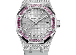 Audemars Piguet Royal Oak Lady 15452BC.ZY.D007VE.01 (2025) - Zilver wijzerplaat 37mm Witgoud