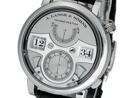 A. Lange & Söhne Zeitwerk 145.025 (2012) - Zilver wijzerplaat 42mm Platina