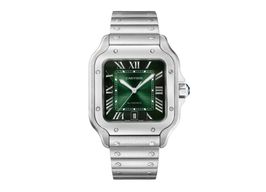 Cartier Santos WSSA0062 (2025) - Green dial 40 mm Steel case