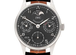 IWC Portuguese Perpetual Calendar IW502218 (2006) - Grey dial 42 mm White Gold case