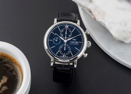 IWC Portofino Chronograph IW391010 (Unknown (random serial)) - Black dial 42 mm Steel case