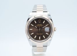 Rolex Datejust 41 126331 (2022) - Brown dial 41 mm Gold/Steel case