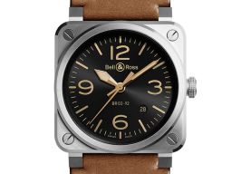 Bell & Ross BR 03-92 Steel BR0392-GH-ST/SCA (2024) - Zwart wijzerplaat 43mm Staal