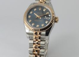 Rolex Lady-Datejust 179171 (2016) - Blue dial 26 mm Gold/Steel case