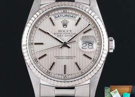 Rolex Day-Date 36 18239 (1991) - Silver dial 36 mm White Gold case