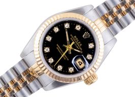 Rolex Lady-Datejust 69173 (1991) - Black dial 26 mm Gold/Steel case
