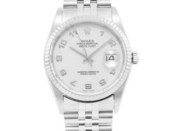 Rolex Datejust 36 16234 (1995) - Wit wijzerplaat 36mm Staal