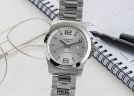 Longines Conquest L3.659.4.76.6 (2010) - Zilver wijzerplaat 41mm Staal