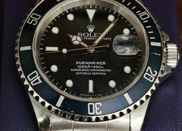 Rolex Submariner Date 16610 (1993) - Zwart wijzerplaat 40mm Staal