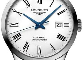 Longines Record L2.821.4.11.2 (2026) - White dial 40 mm Steel case