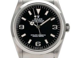 Rolex Explorer 14270 (1995) - Zwart wijzerplaat 36mm Staal